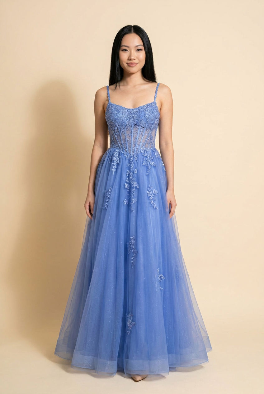 Robe Bleu Pervenche