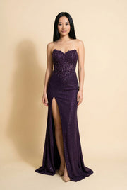 J25023 Robe Dark Purple