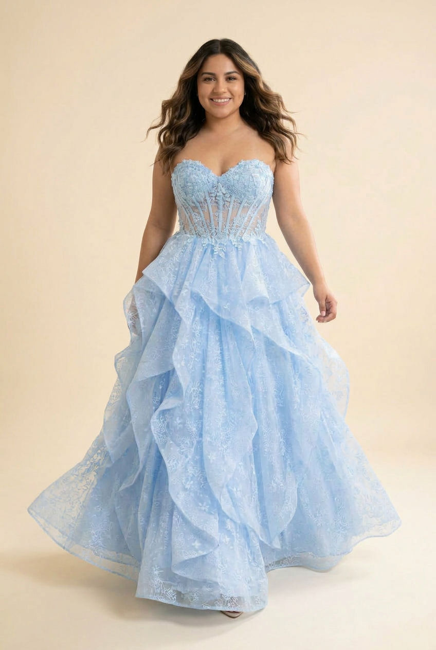 Robe Bleu Pâle