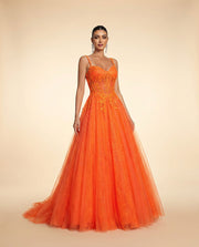 Corset Gown Orange