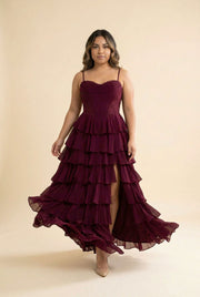 J28007 Robe Deep Wine
