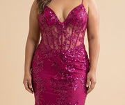 Robe Corset Coupe Sirène Berry