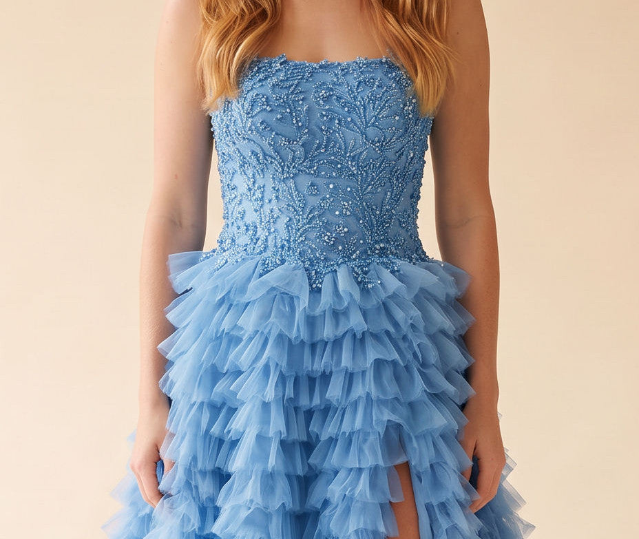 Robe Corset Bleu Poudre