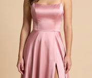 Robe En Satin Rose