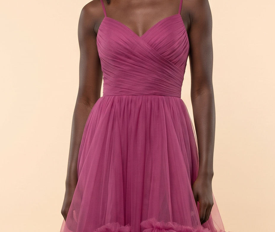 Robe En Tule Magenta