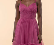 Robe En Tule Magenta
