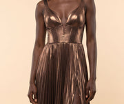Robe Métallisée Moka