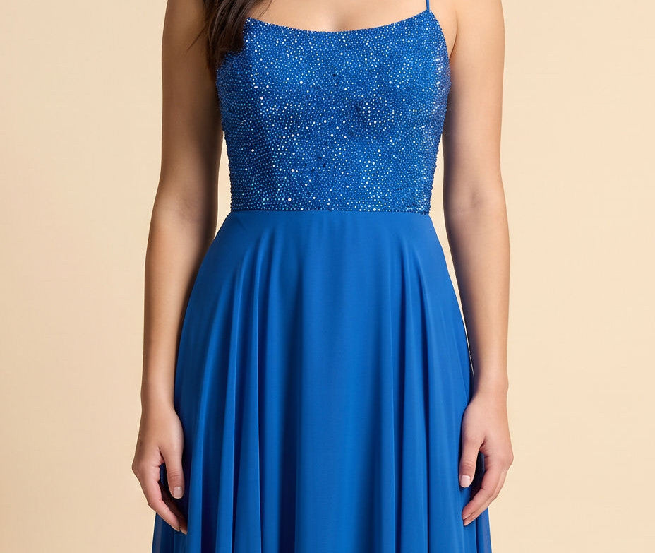 Robe Fluide Bleu Pâle