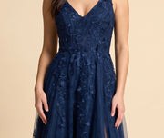 Robe Princesse Dos Lacé Marine