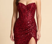 Robe Corset Rouge