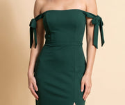 Robe Ajusté Verte Forest