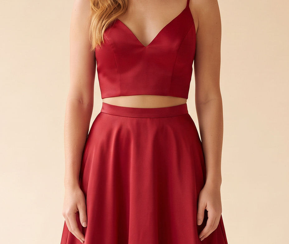 Robe Rouge Satinée
