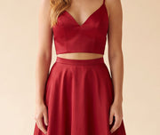 Robe Rouge Satinée