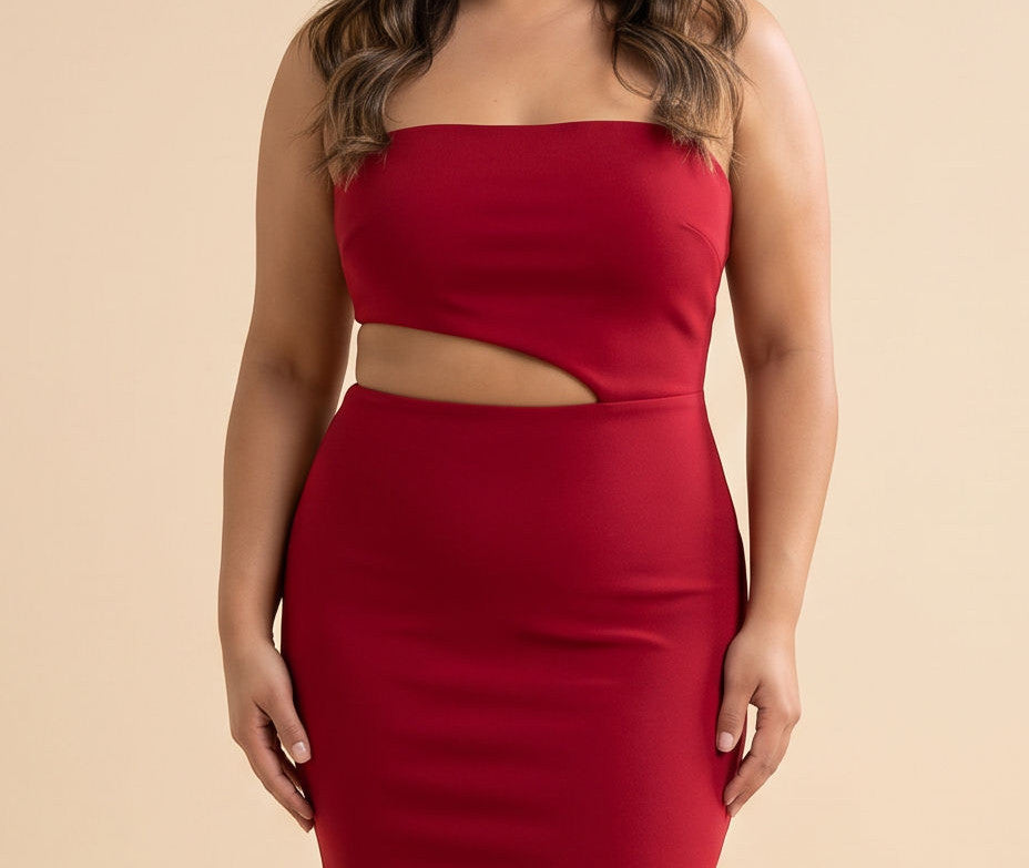Robe Ajustée Cerise