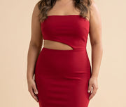 Robe Ajustée Cerise