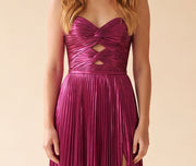 Robe Métallique Fushia