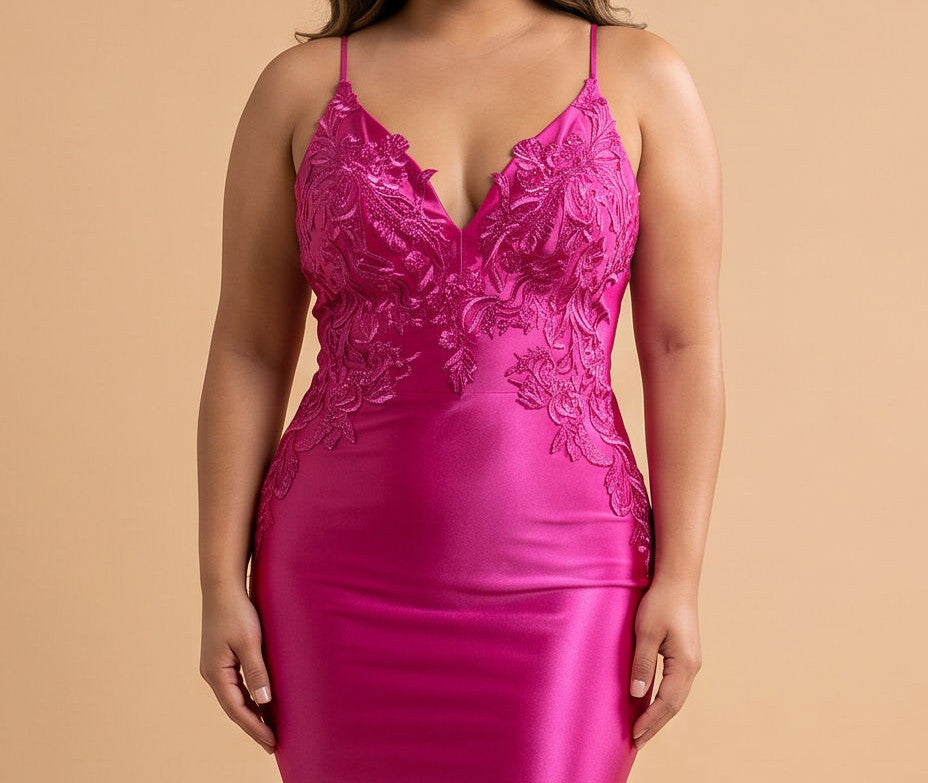 Robe Sirène Rose Fuchia