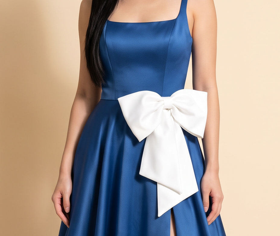 Robe Princesse avec boucle Bleu pâle