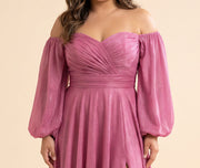 Robe Scintillante Rose