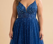 Robe Fluide Avec Pierres Royal