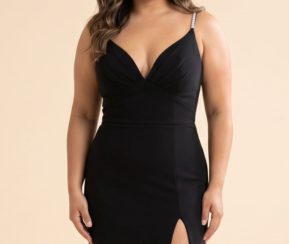 Robe En Jersey Noire