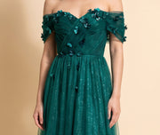 Robe En Tulle Émeraude