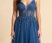 Robe En Tulle Bleu