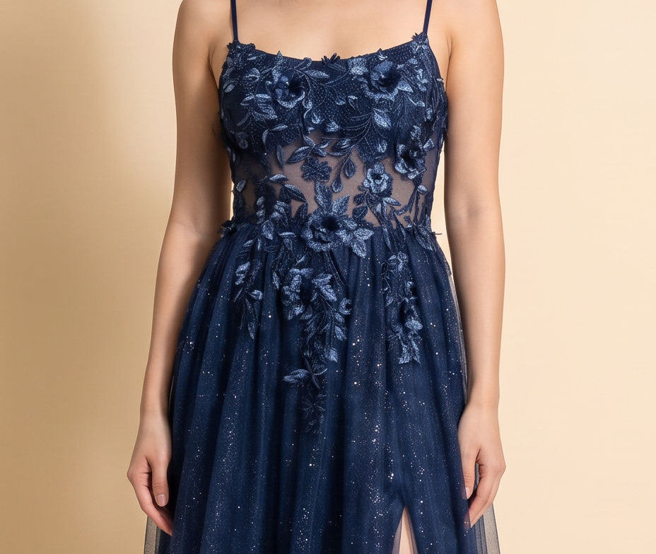 Robe Fluide Avec Fente Marine